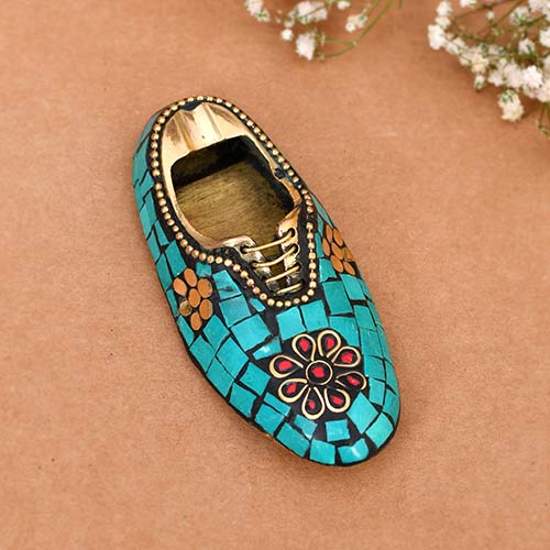 Indian Handicraft BRASS STONE ASH TRAY Handicraft items online