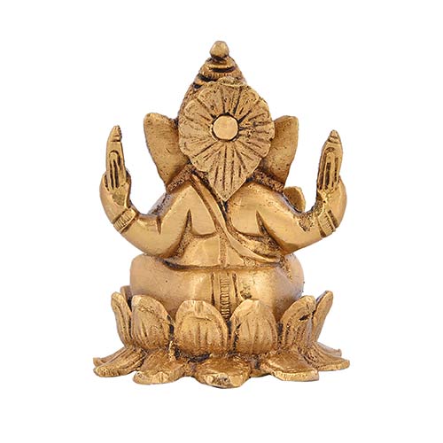 Indian handicraft Brass Laxmi Ganesha pair Set 2 in 1 Handicraft items online