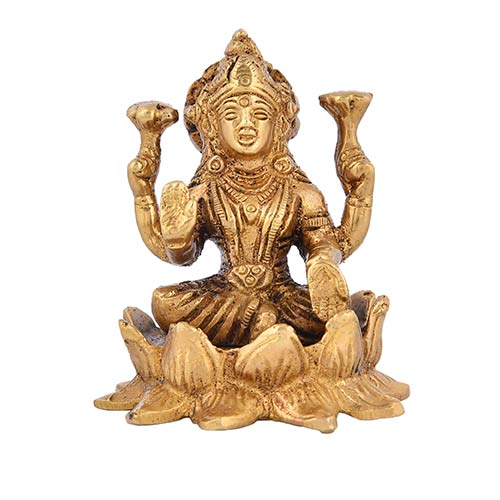 Indian handicraft Brass Laxmi Ganesha pair Set 2 in 1 Handicraft items online