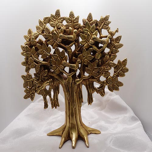 Brass Tree of Life – Kalpavriksha for fortune, good luck and prosperity Decorative items for living room