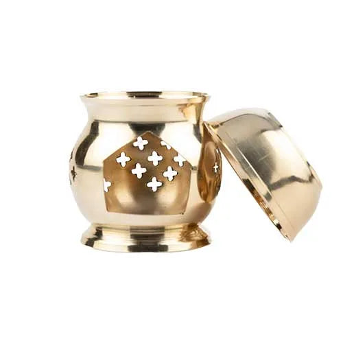 Indian handicraft Brass Delight Aroma Lamp Burner Decorative items for living room