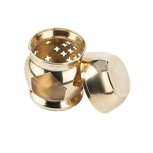 Indian handicraft Brass Delight Aroma Lamp Burner Decorative items for living room