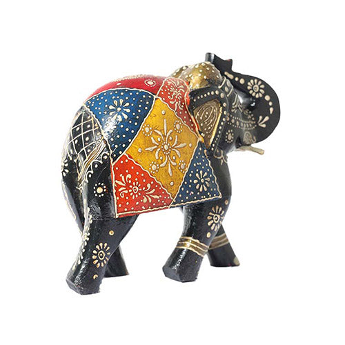 Handcrafted Wooden Elephant Uptrunk statue (8 inches) Decorative items for living room