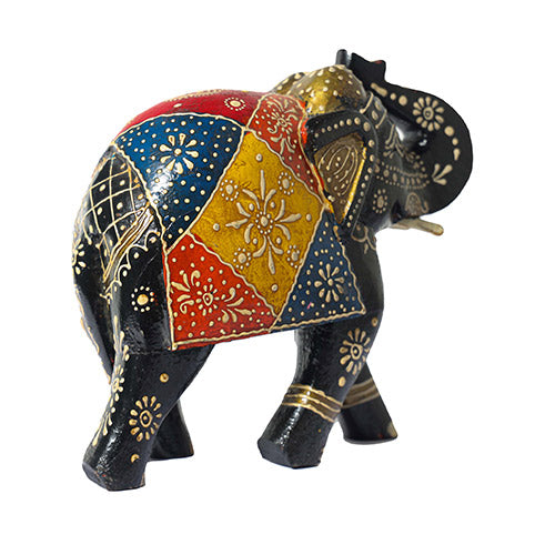 Handcrafted Wooden Elephant Uptrunk statue (8 inches) Decorative items for living room