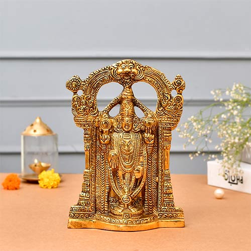 Indian Handicraft Metal Tirupati Balaji Idol Figure Indian handicrafts online shopping