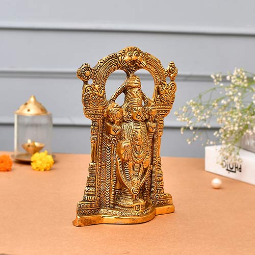 Indian Handicraft Metal Tirupati Balaji Idol Figure Indian handicrafts online shopping