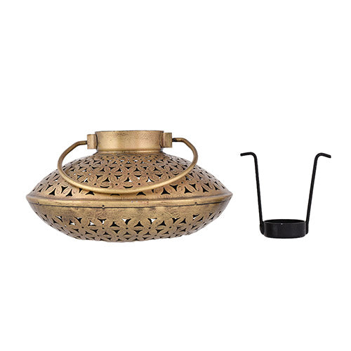 Cast Iron Antique Degchi Style for Dhoop Holder and Candle Light | Incense Burner | Dhoop Dani | Pooja Items | | Antique Lantern Decorative items for living room
