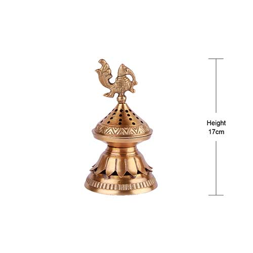 Indian Handicraft Peacock Lobandan Dhoop Burner Indian handicrafts online shopping