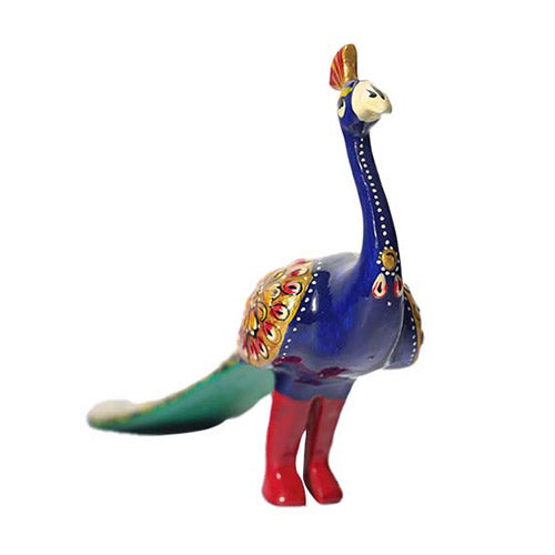 Indian Handicraft Graceful Meenakari Peacock (5 inches) Handicraft items online