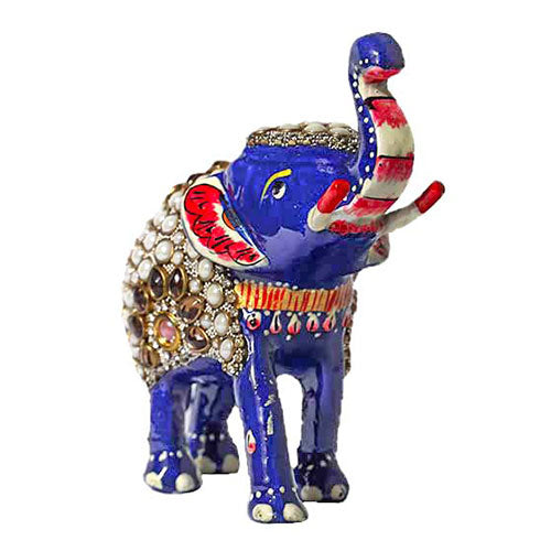 Indian Handicraft Royal Meenakari Elephant (4 inches) Indian handicrafts online shopping