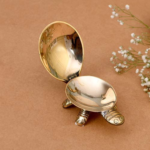 Indian Handicraft Brass Tortoise with mother of pearl Indian handicrafts online shopping