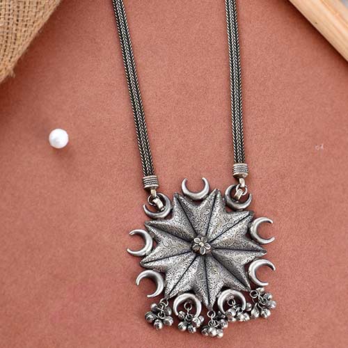 Brass Oxidized Locket with Brass chain Jewellery Jewellery online singapore