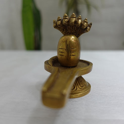 Indian handicraft Brass Lord Shiva Lingam Sculpture Shivling Statue Indian handicrafts