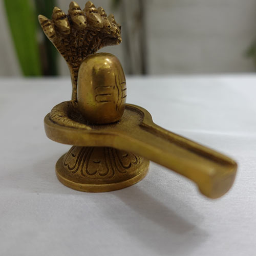 Indian handicraft Brass Lord Shiva Lingam Sculpture Shivling Statue Indian handicrafts