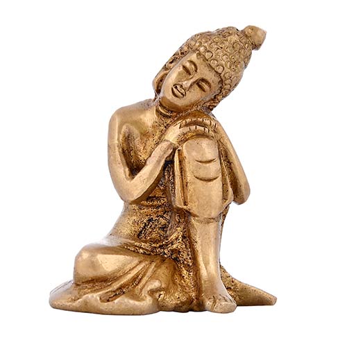 Brass buddha statue