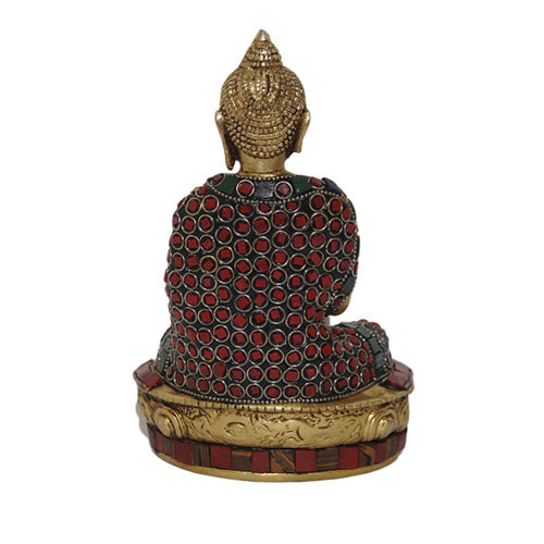 Brass buddha statue