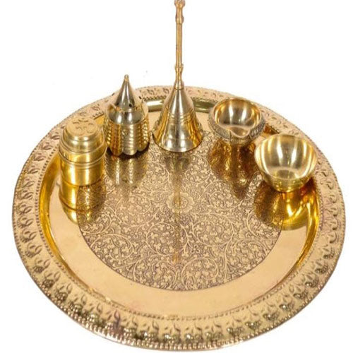 Brass pooja thali set online