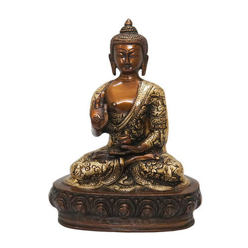 Brass buddha statue