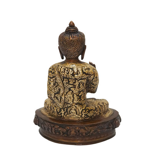 Brass buddha statue