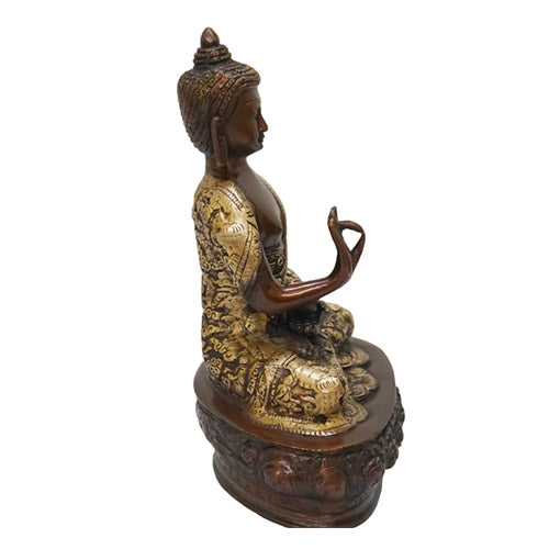 Brass buddha statue