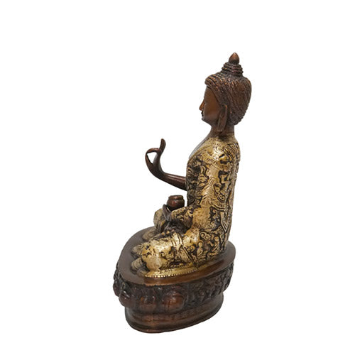 Brass buddha statue